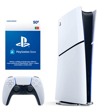 Sony PS5 Slim Edição Digital 1TB + Live Card €50