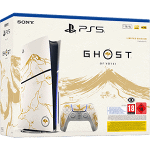 Sony PS5 Slim 1TB Ghost of Yotei Edição Limitada Gold