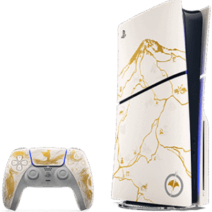 Sony PS5 Slim 1TB Ghost of Yotei Edição Limitada Gold