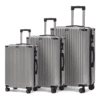 Kit de Malas de Viagem com 3 Peças Prata