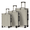 Kit de Malas de Viagem com 3 Peças Branco