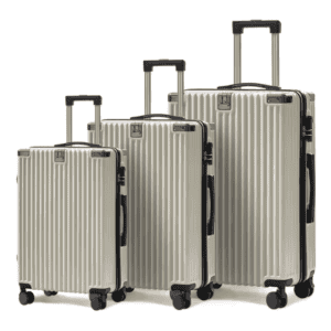 Kit de Malas de Viagem com 3 Peças Branco