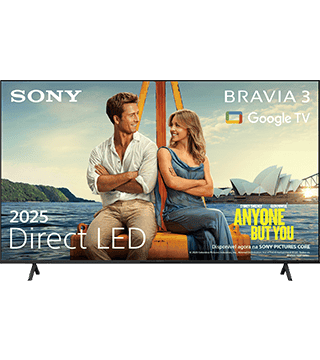 TV LED Sony Bravia 2025 com Google TV, tecnologia de ponta para entretenimento de qualidade.