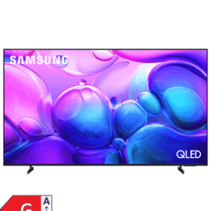 Imagem de uma televisão Samsung QLED com cores vibrantes e tecnologia avançada.
