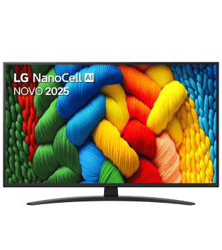 Televisão LG NanoCell AI NOVO 2025 com cores vibrantes e tecnologia avançada.