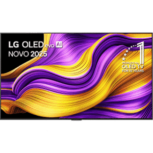 Televisão LG OLED EVO 2025 com cores vibrantes e tecnologia avançada.