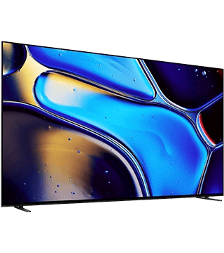 Televisor LED Ultra HD 4K com design moderno e tela grande.