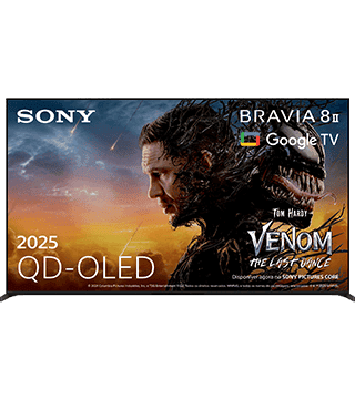 Televisão Sony Bravia 8K QD-OLED com Venom 2, compatível com Google TV, alta resolução e qualidade d.