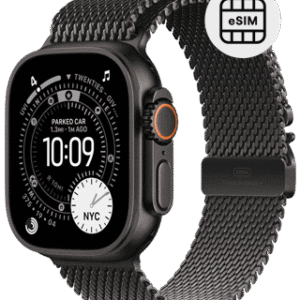 Relógio inteligente Apple Watch com eSIM e carregador, ideal para monitoramento de saúde e notificaç.