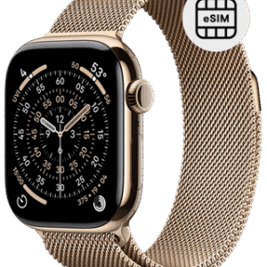 Relógio inteligente com suporte eSIM para conectividade móvel sem telefone.