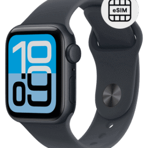 Relógio inteligente com suporte eSIM para conectividade móvel sem telefone.