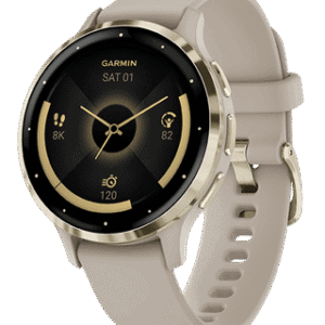 Relógio Garmin inteligente com tela colorida e pulseira confortável, ideal para atividades físicas e.