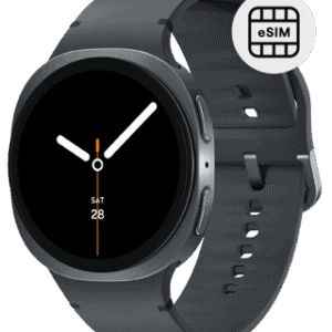 Relógio inteligente com monitor de saúde e compatibilidade eSIM.