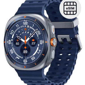 Relógio inteligente com monitor de saúde e compatibilidade eSIM.