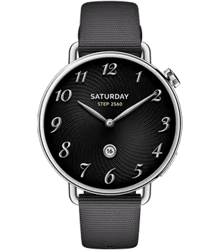 Relógio inteligente com mostrador analógico e digital, compatível com Android e iOS.