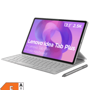 Tablet Lenovo Idea Tab Plus de 12,1" com teclado e stylus para produtividade.