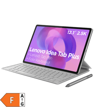 Tablet Lenovo Idea Tab Plus de 12,1" com teclado e stylus para produtividade.