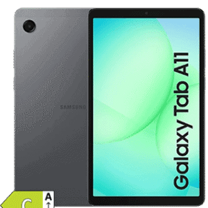 Imagem de um tablet Samsung Galaxy Tab A7 com tela colorida, ideal para uso doméstico e profissional.