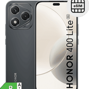 Telefone Honor 40 Lite com tecnologia eSIM, câmaras múltiplas e design moderno para uso diário.