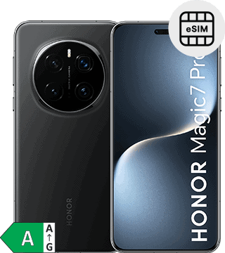 Honor Magic7 Pro, smartphone com câmeras múltiplas e tecnologia eSIM.