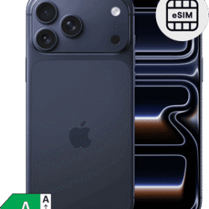 IPhone 13 Pro com câmeras triplas e suporte eSIM, tecnologia avançada.