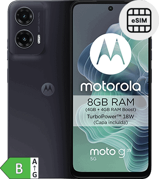 Smartphone Motorola Moto G 5G com 8GB RAM e câmera tripla.