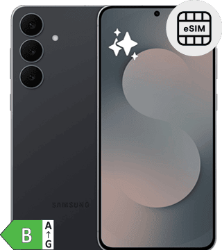 Smartphone Samsung com tecnologia eSIM para conectividade avançada.
