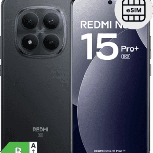 Smartphone Redmi Note 15 Pro+ com câmeras avançadas e conectividade 5G.