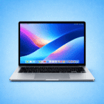 Laptop Apple MacBook Air M2 com tela brilhante e design elegante.